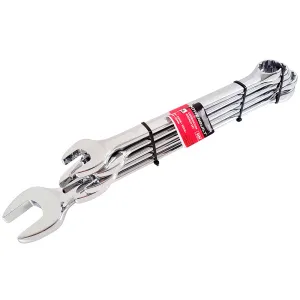 5PC METRIC JUMBO R&OE FULLY POLISHED SPANNER SET