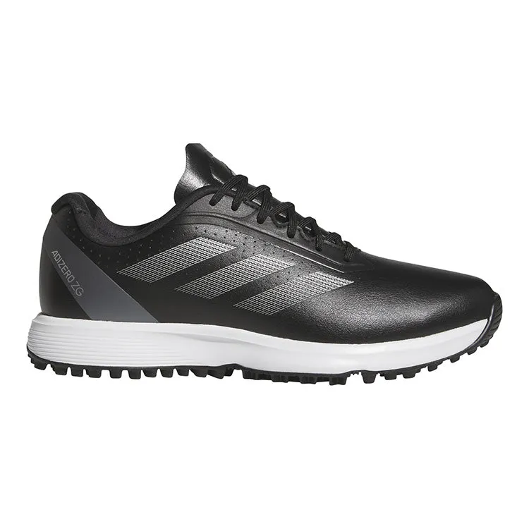 adidas Adizero ZG Spikeless Junior Golf Shoes - Core Black/Silver Metallic/Iron Metallic