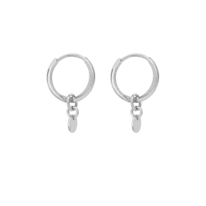 Aida Mini Hoop Earrings - Silver