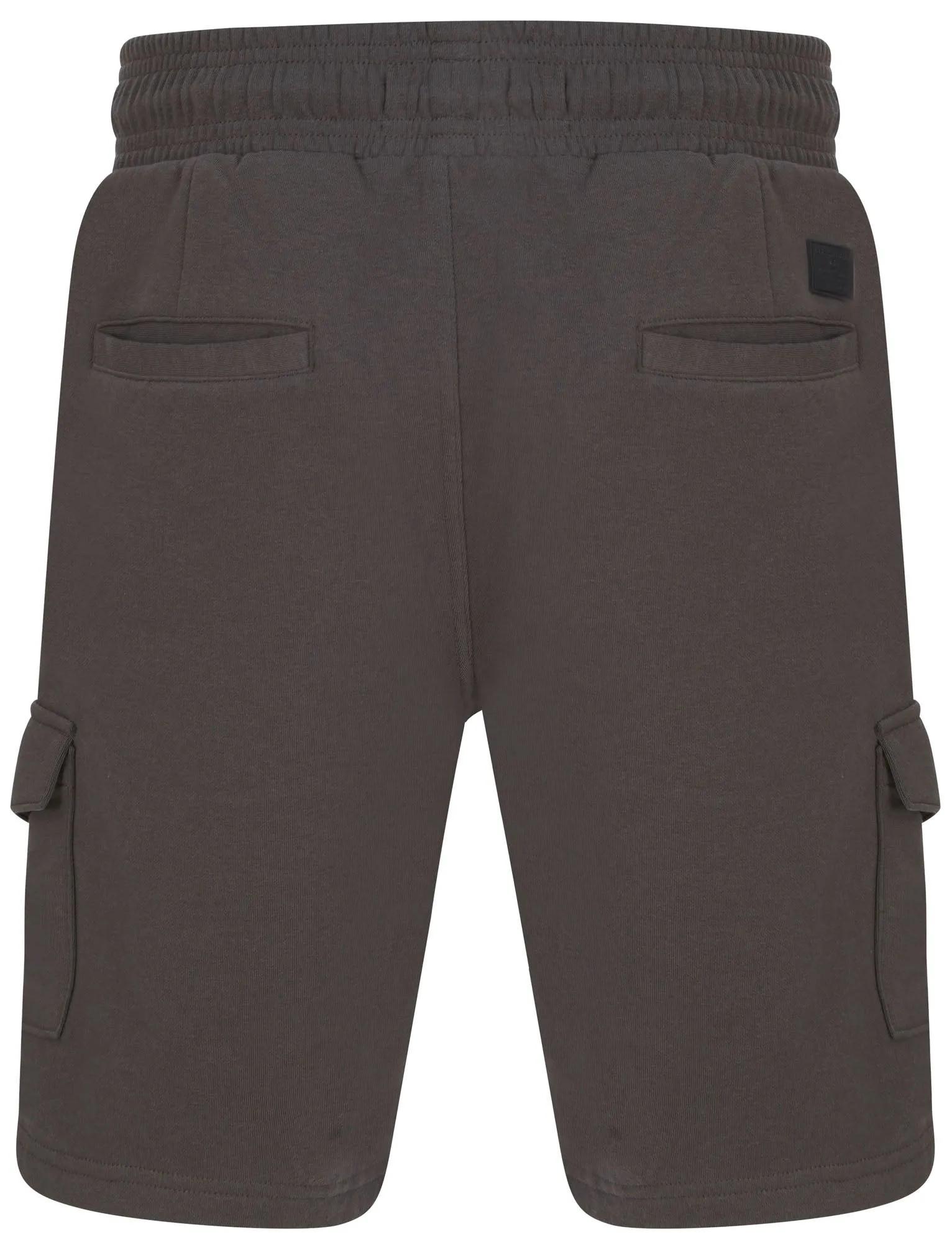 Aidan Brushback Fleece Cargo Jogger Shorts in Asphalt Grey  - Dissident