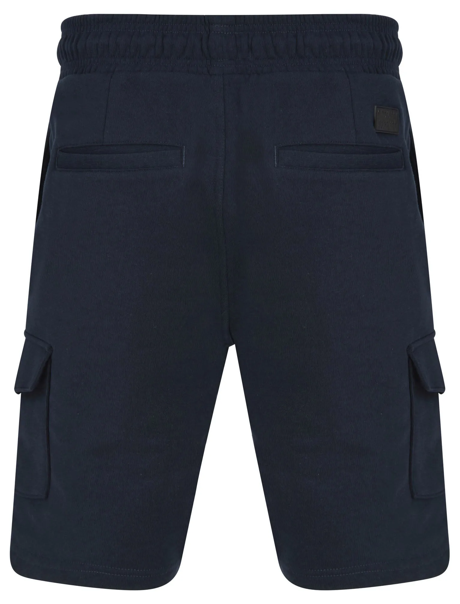Aidan Brushback Fleece Cargo Jogger Shorts in Sky Captain Navy  - Dissident