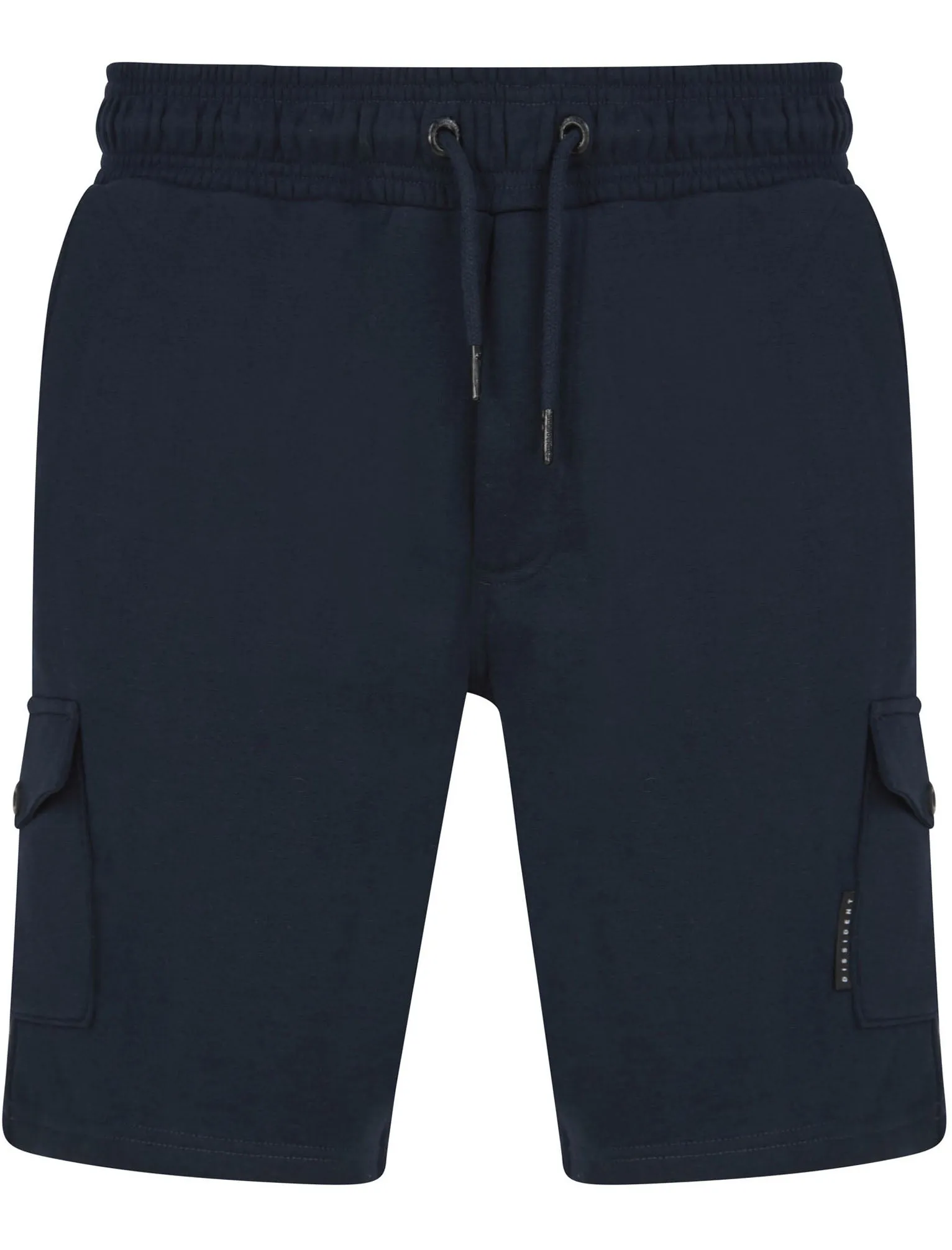Aidan Brushback Fleece Cargo Jogger Shorts in Sky Captain Navy  - Dissident