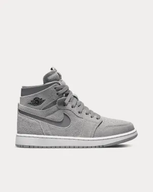 Air Jordan 1 Zoom Air CMFT Medium Grey High Top Sneakers