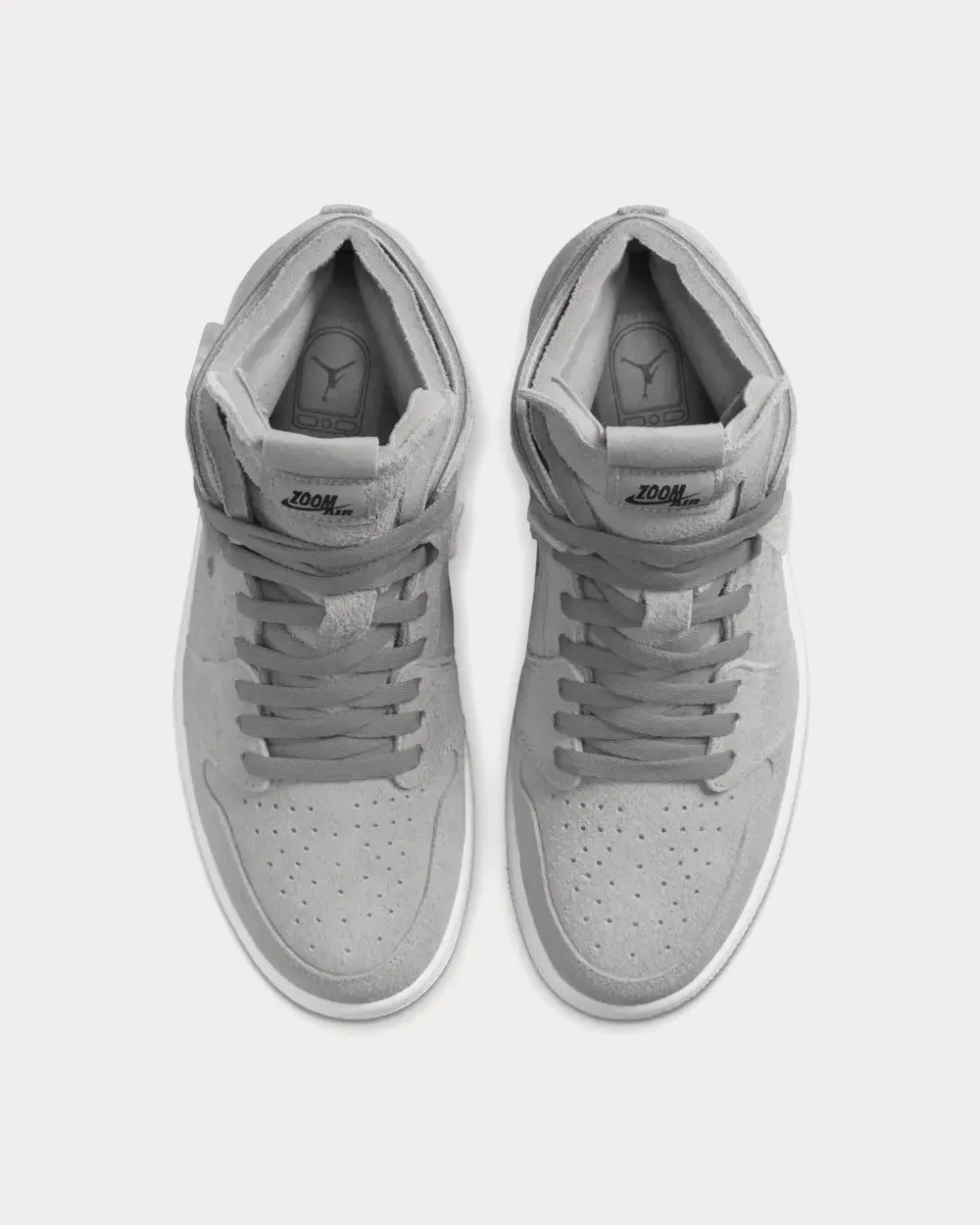 Air Jordan 1 Zoom Air CMFT Medium Grey High Top Sneakers