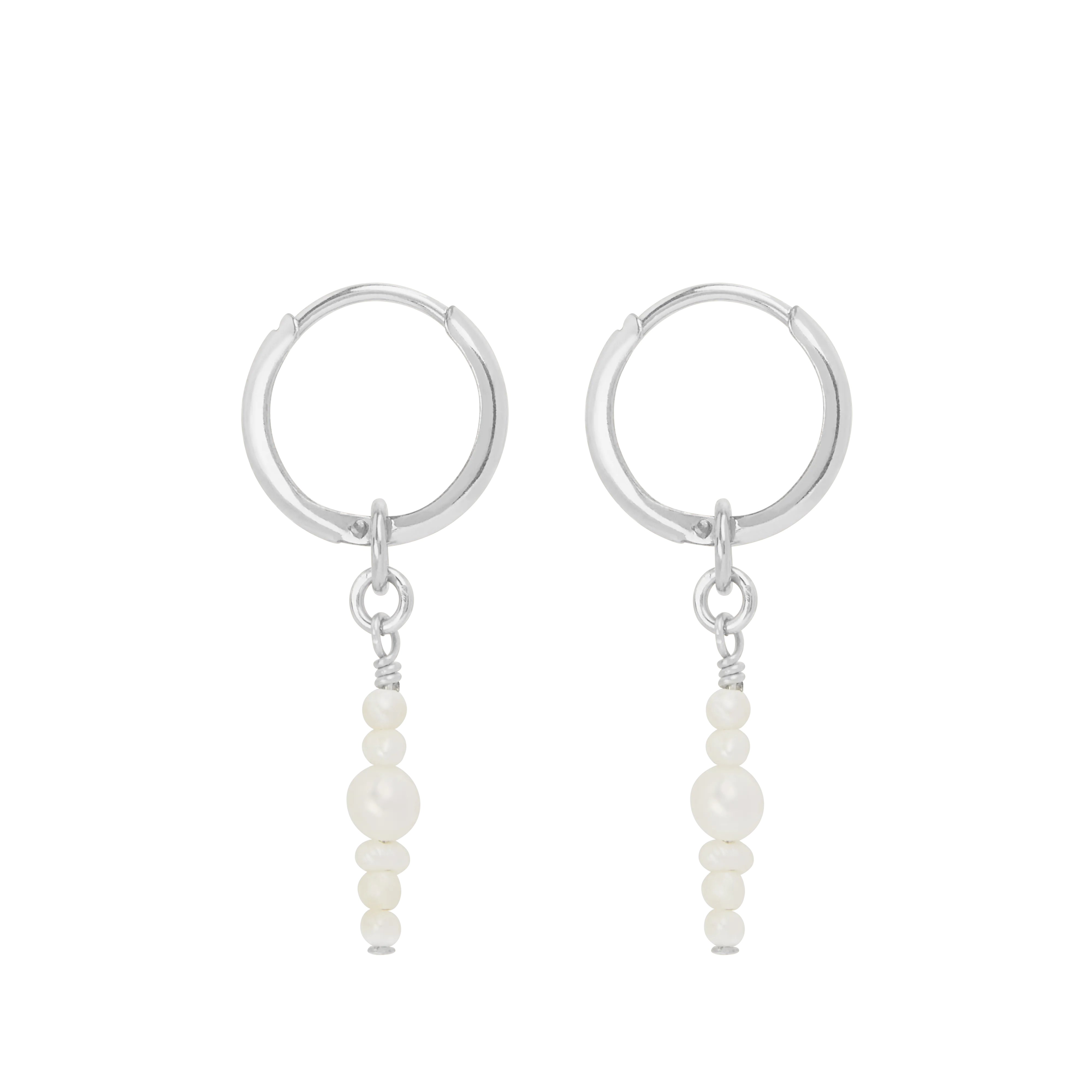 Amiah Mini Hoop Earrings - Silver
