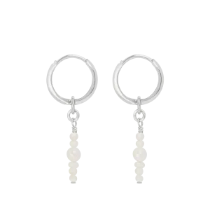 Amiah Mini Hoop Earrings - Silver