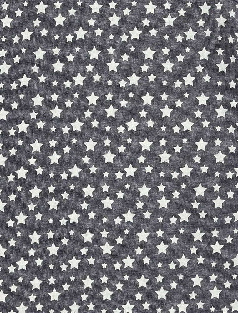 Ara Stars & Stripe Print Crew Neck  T-Shirt in Denim Blue Marl
