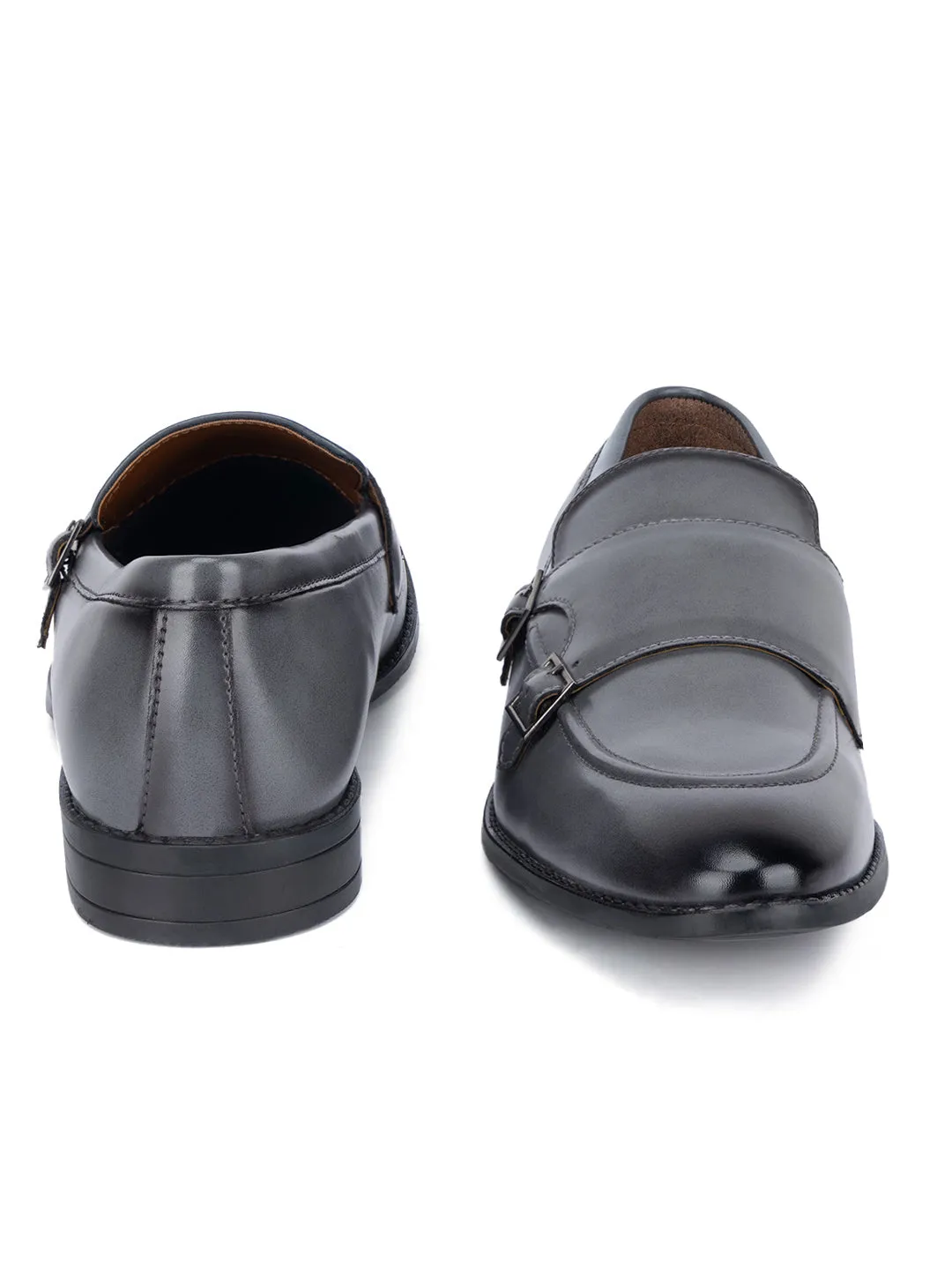 Ash Grey Handcrafted Slipon Style Comfortable Monks