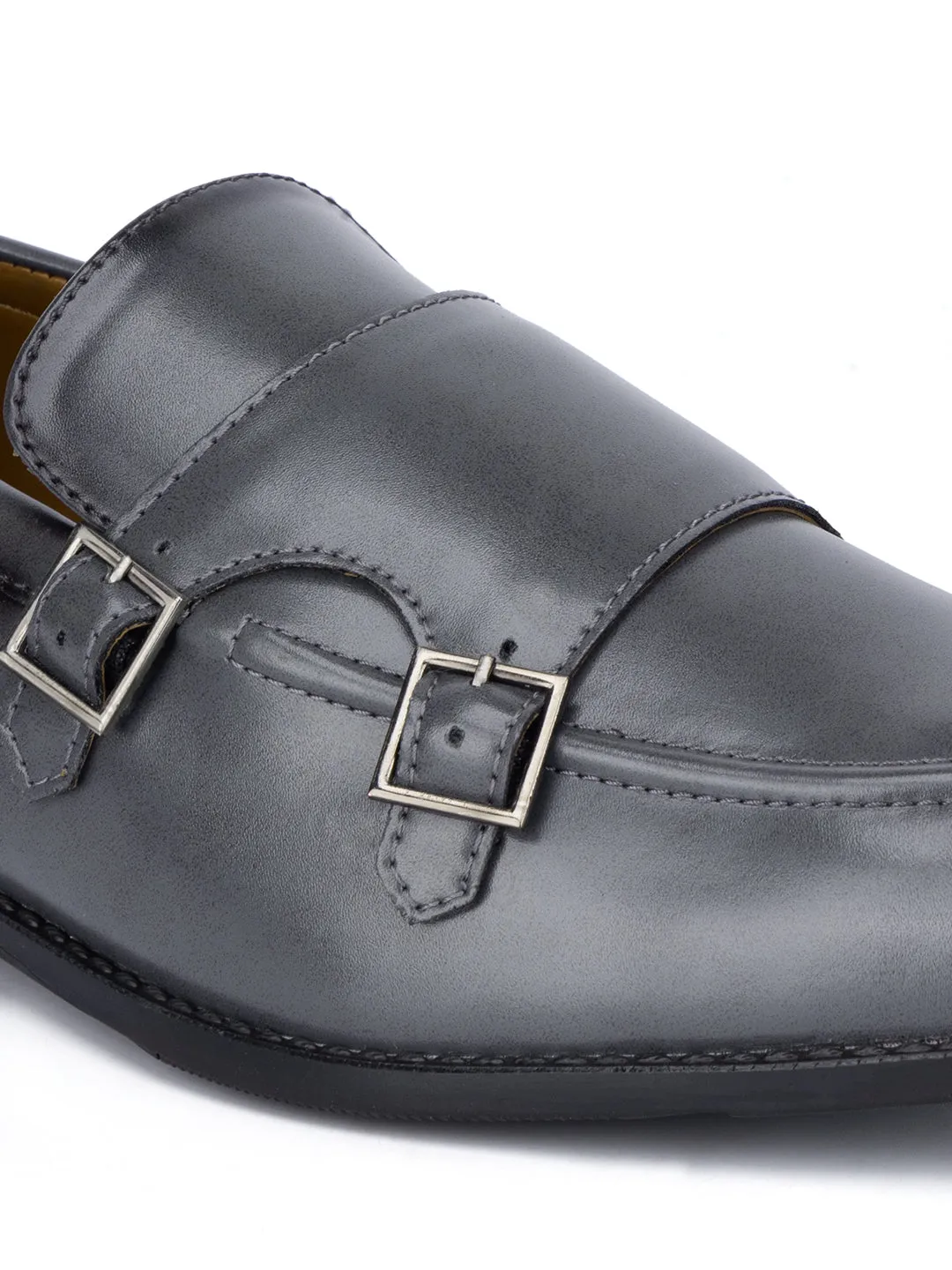 Ash Grey Handcrafted Slipon Style Comfortable Monks