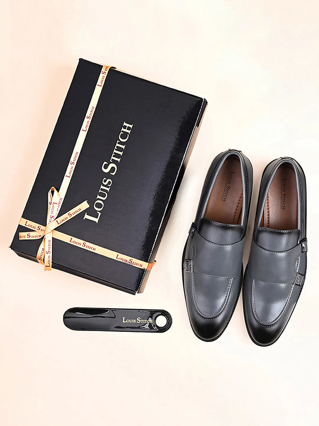 Ash Grey Handcrafted Slipon Style Comfortable Monks