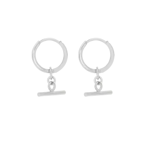 Azalea Mini Hoop Earrings - Silver
