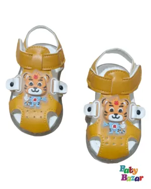 Baby Boy Sandal In New Design Yellow Color With Lights