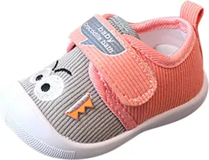 Baby Girls Boys Squeaky Shoes Lightweight Breathable Non-Slip Sneakers Infant First Walking Shoes Outdoor Indoor