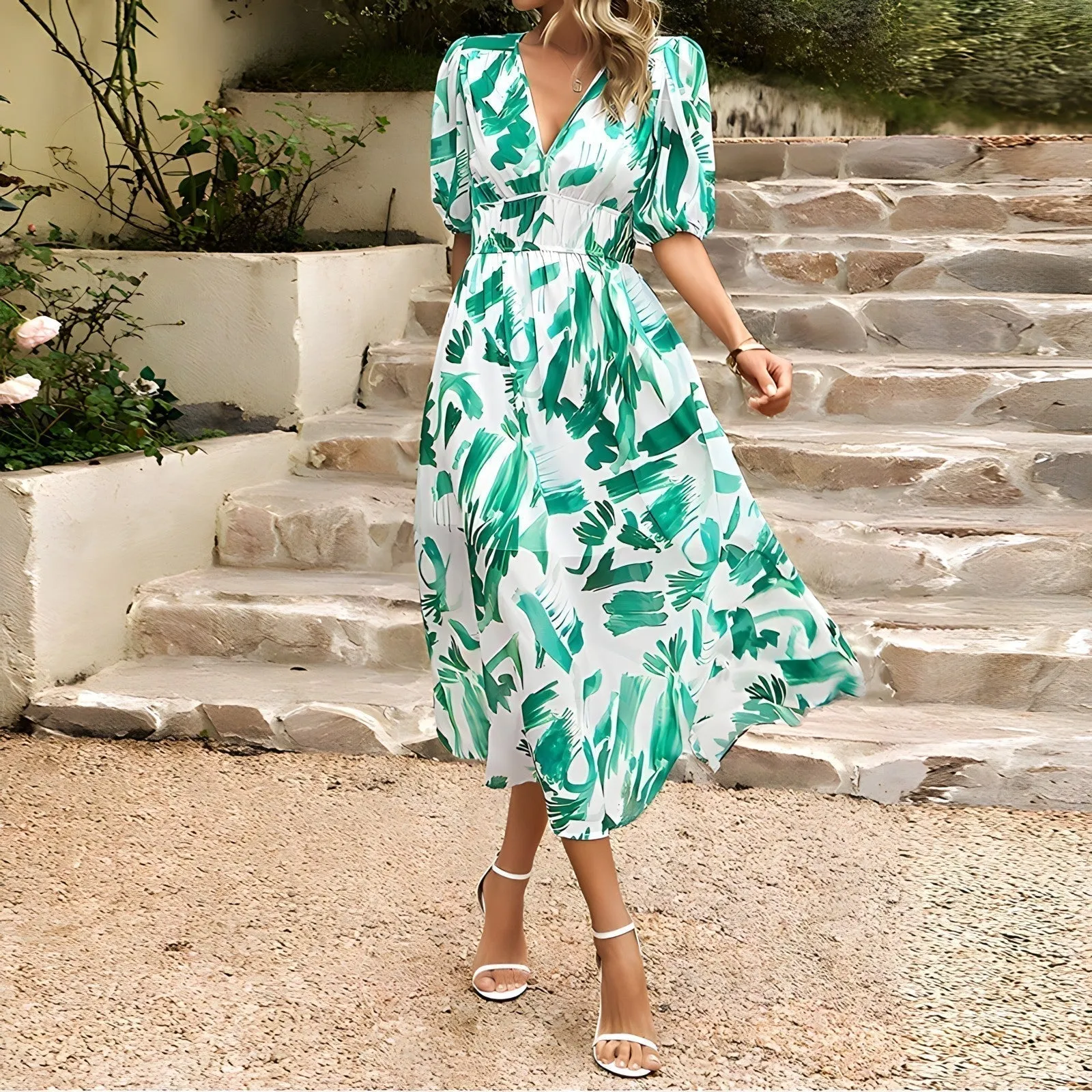 Blessie  Floral Print Maxi Dress