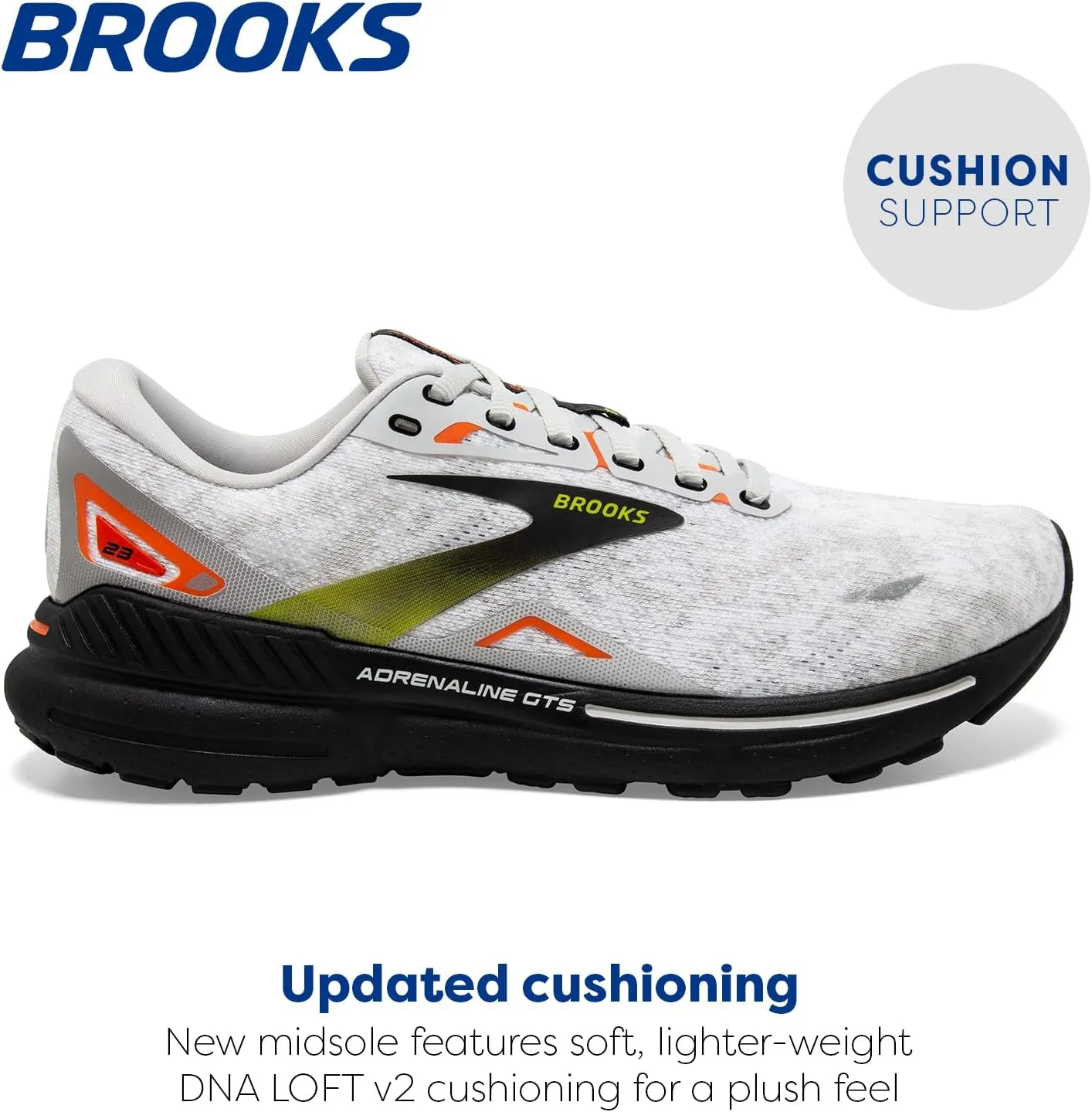 Brooks Mens Adrenaline GTS 23 Supportive Running Shoe
