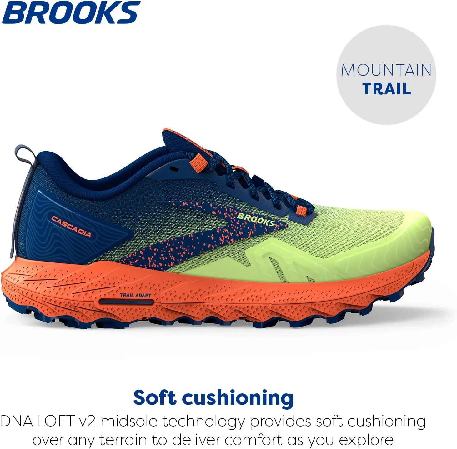 Brooks Mens Cascadia 17 Trail Running Shoe