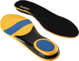 BURGAN Full Length Orthotic Replacement Insoles with Odor Fighting Feature for Men and Women (Active Work, Small (US 3-8))