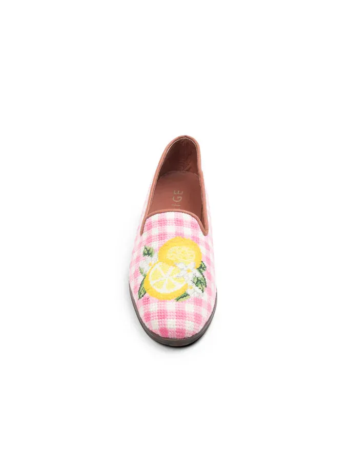 BY PAIGE - NEEDLEPOINT LOAFER IN LEMON