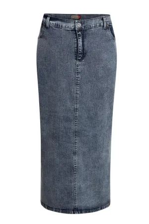Clove Jeans Women's Maxi Skirts Long Stretch Denim Plus Size Pencil Skirt 12-24
