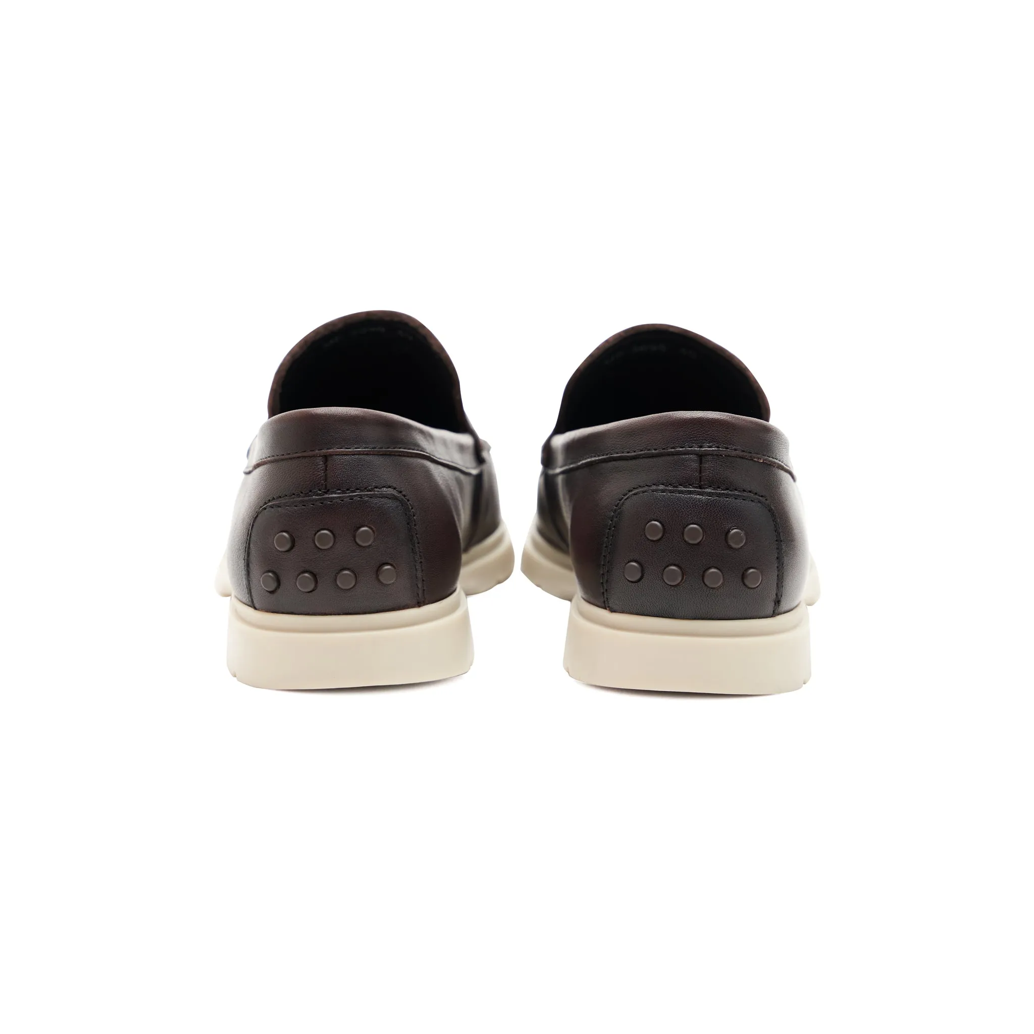 Coffee Leather Moccasins