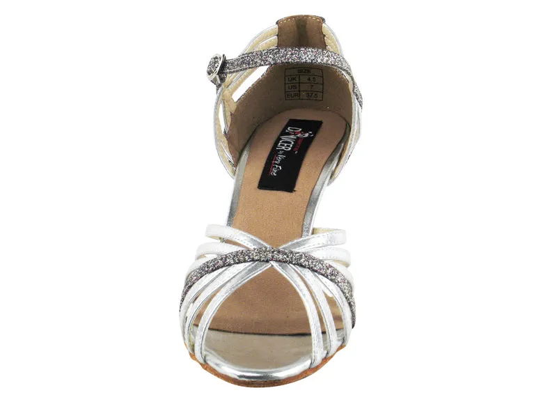 Competitive Dancer Series- Silver Stardust Dance Sandal