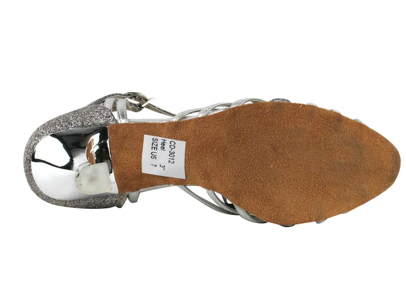 Competitive Dancer Series- Silver Stardust Dance Sandal