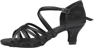 Dancing Shoes for Woman Ladies Soft Suede Sole Ballroom Jazz Dancing Sandals Woman Latin Dance Shoes Indoor Practice Shoes(Black 5cm,42)