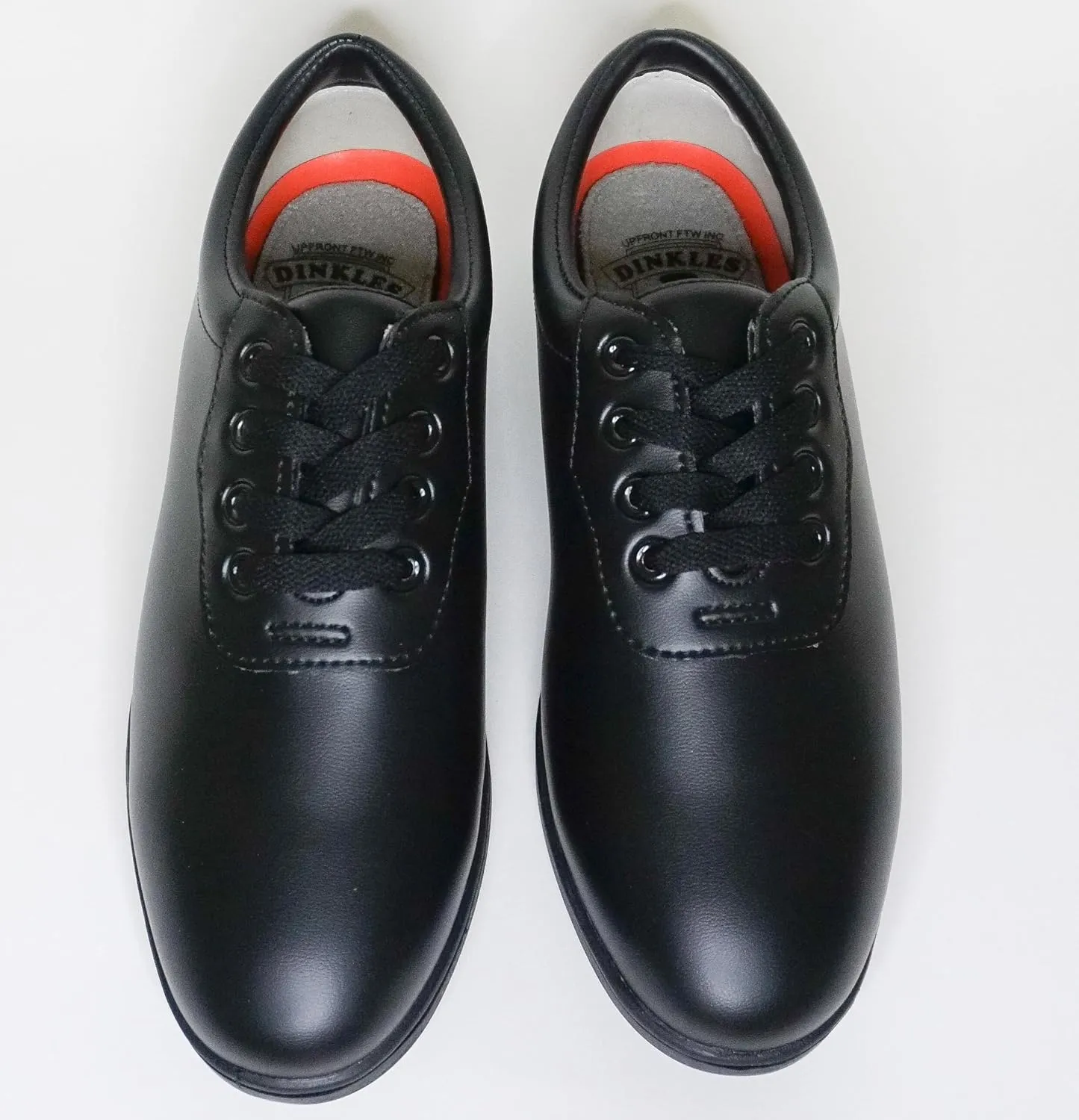 DINKLES Men's Glide Marching Band Shoes, Comfortable (Wide Width) Black