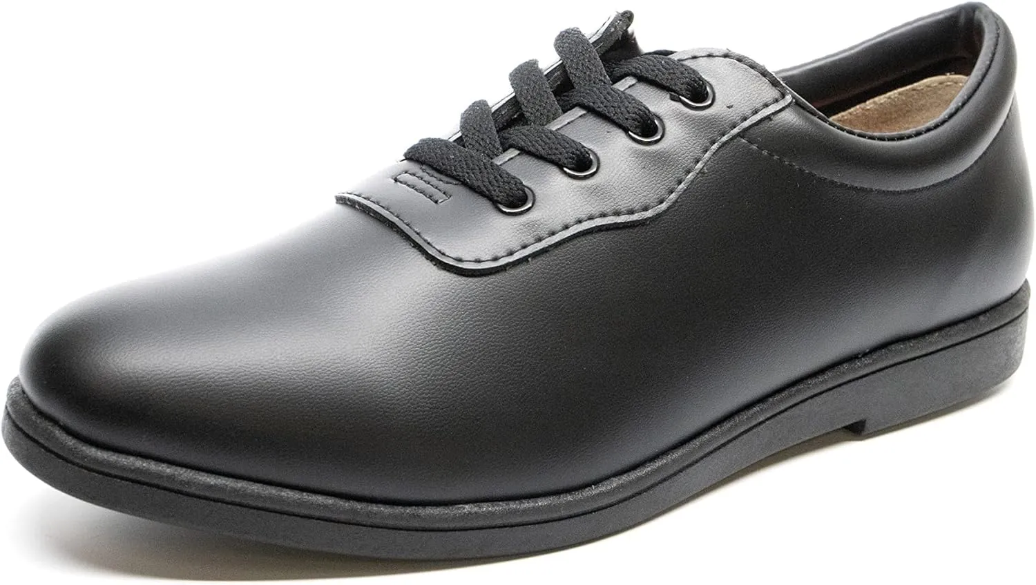 DINKLES Men's Glide Marching Band Shoes, Comfortable (Wide Width) Black