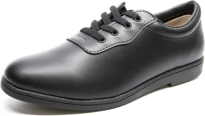 DINKLES Men's Glide Marching Band Shoes, Comfortable (Wide Width) Black