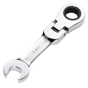 Draper Hi-Torq® Metric Stubby Flexible Head Ratchet Combination Spanner, 11mm - 8230FMMBS