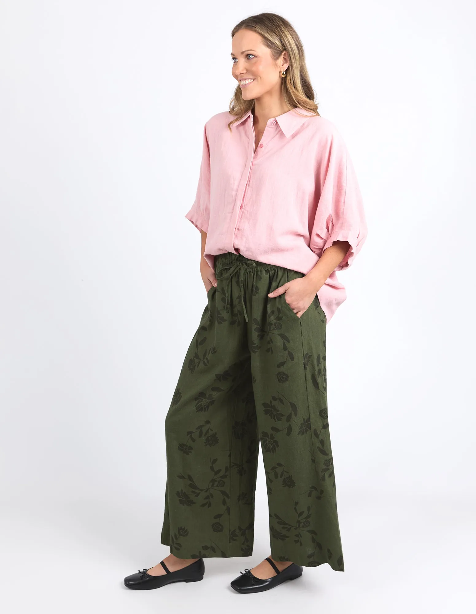 Elm Bramble Wide Leg Pant Bramble Print