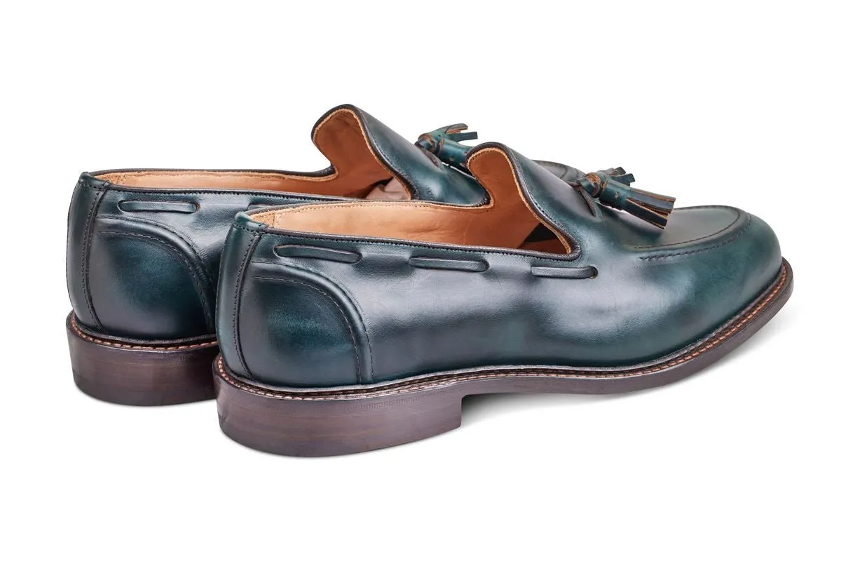 Elton Tassel Loafer - Green Cutter