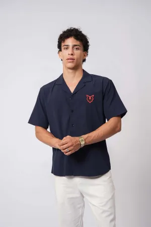 Embroidered Wolf Ripstop Shirt