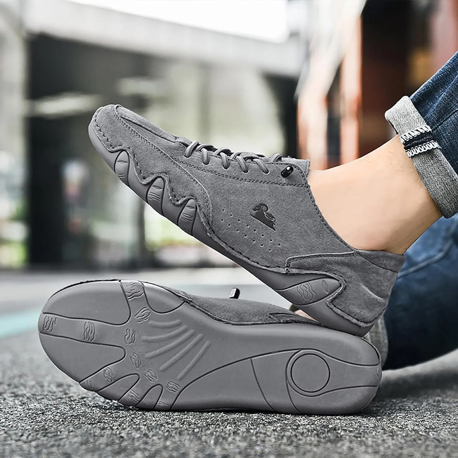 Fashion Orthopedic Sneakers for Men Breathable Elastic Fly Woven Mesh Sneaker Arch Support Sports Shoes for Men