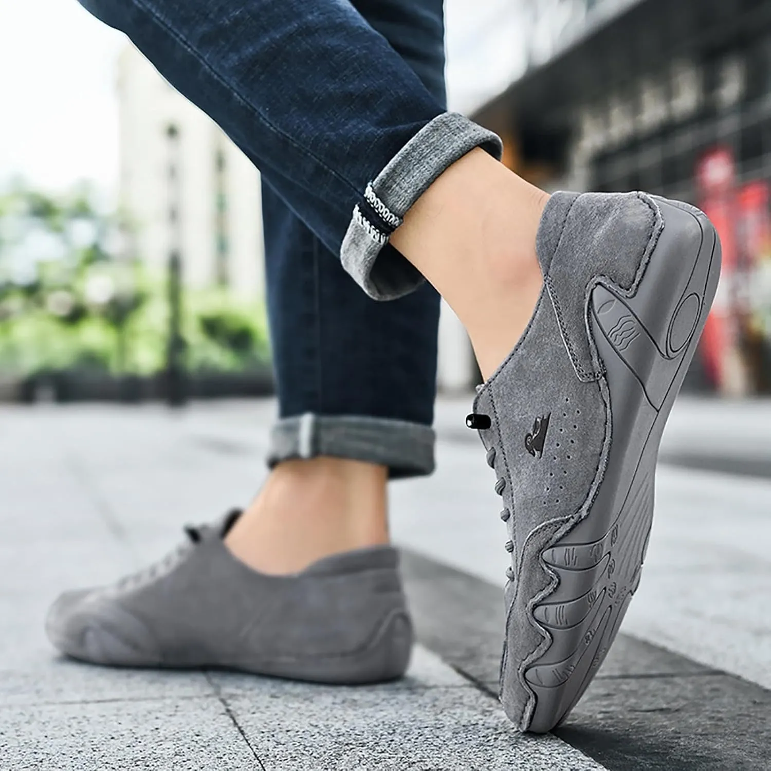 Fashion Orthopedic Sneakers for Men Breathable Elastic Fly Woven Mesh Sneaker Arch Support Sports Shoes for Men