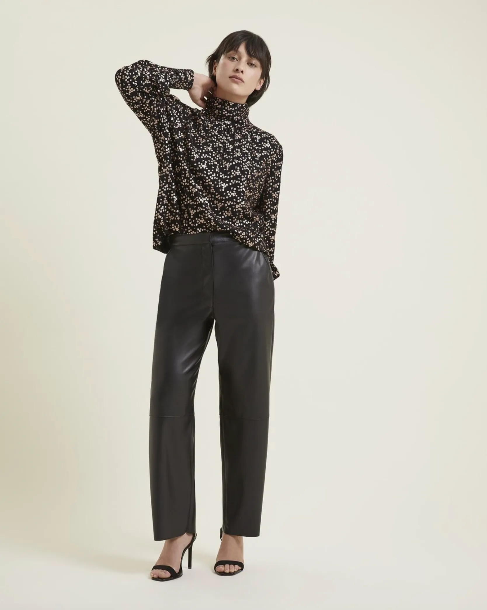 Faux Leather Trousers