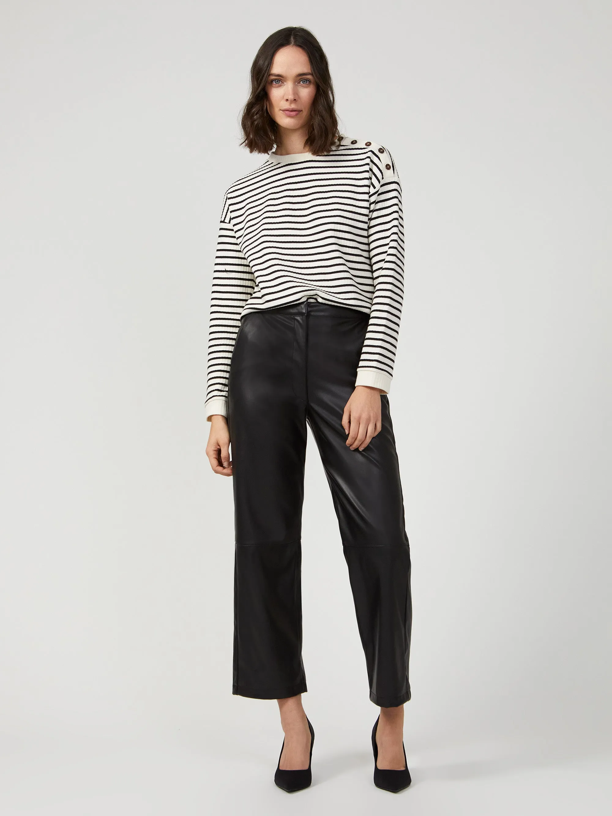 Faux Leather Trousers