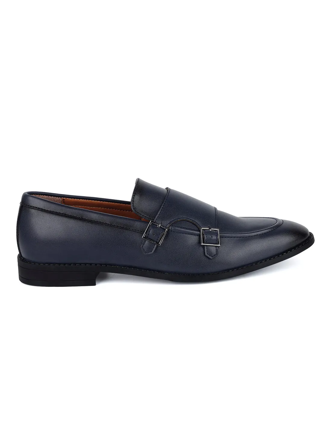 Federal Blue Handcrafted Slipon Style Comfortable Monks