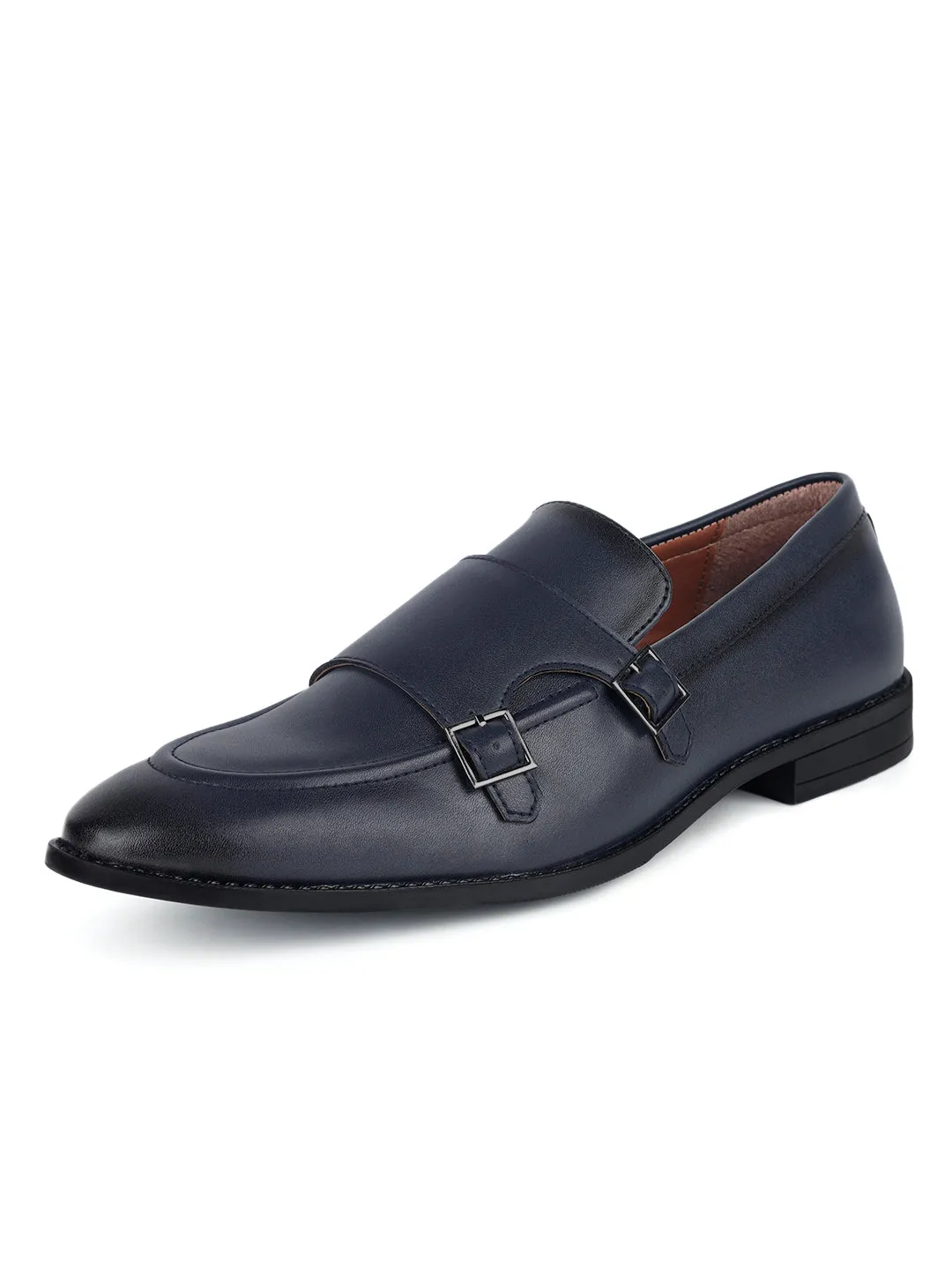 Federal Blue Handcrafted Slipon Style Comfortable Monks