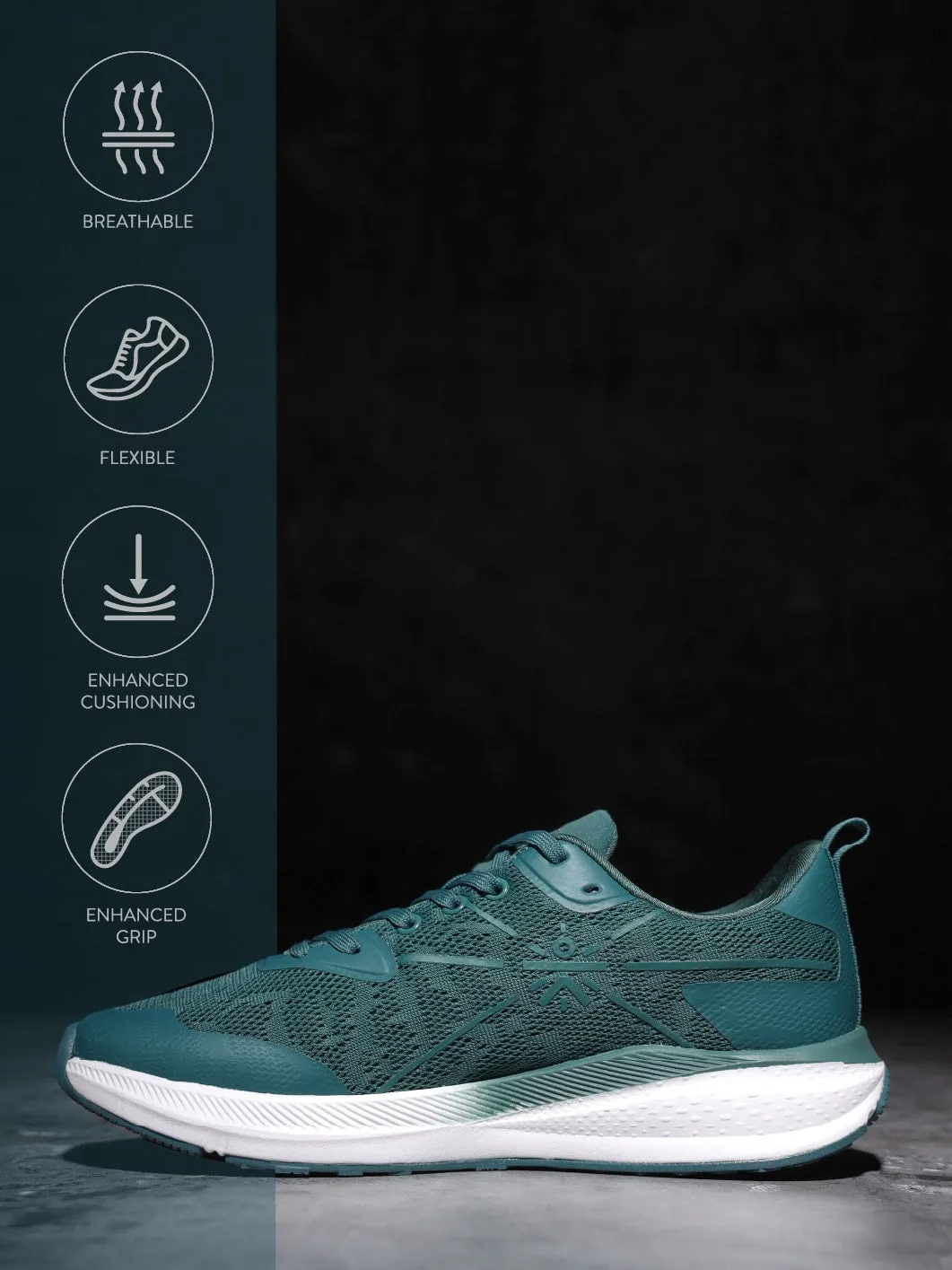Flomo Women Running Shoes - Green/Teal