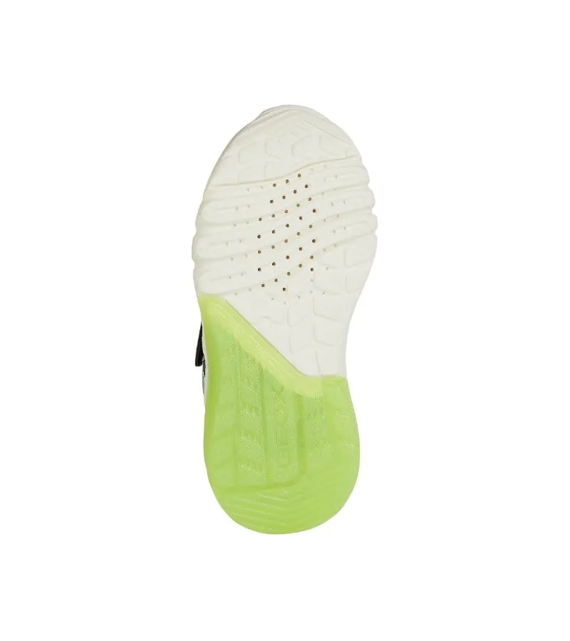 Geox Boys Light Up Slip In Black Casual Trainer Ciberdron - J45LBC