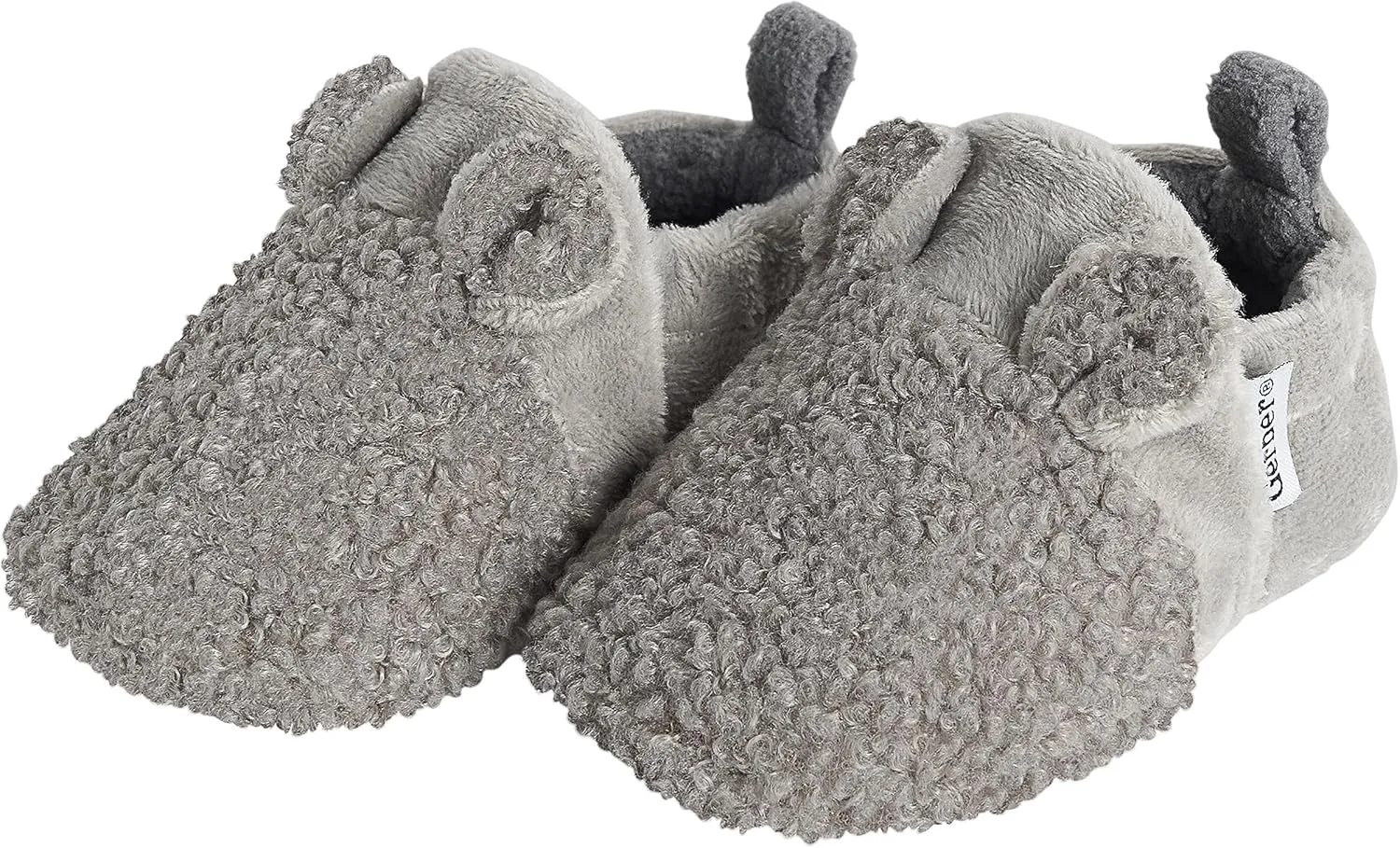 Gerber Unisex-Baby Fleece Lined Non Skid Soft Slipper Booties with Ears