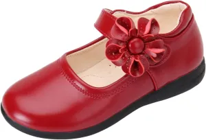 Girls Dress Shoes Toddler Girls Mary Jane School Uniform Shoes Flower Girl Ballet Flats for Wedding Party