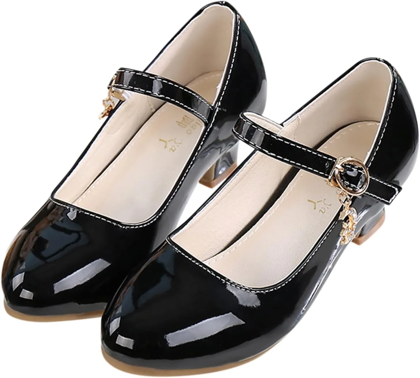 Girls Mary Jane Dress Shoes Flower Girl Wedding School Uniform Low Heels Toddler Little Kids Pump Shoes Mary Jane Shoes