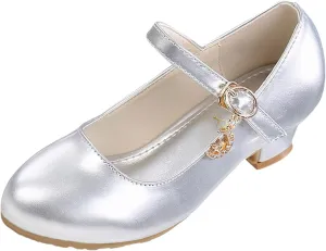 Girls Mary Jane Dress Shoes Flower Girl Wedding School Uniform Low Heels Toddler Little Kids Pump Shoes