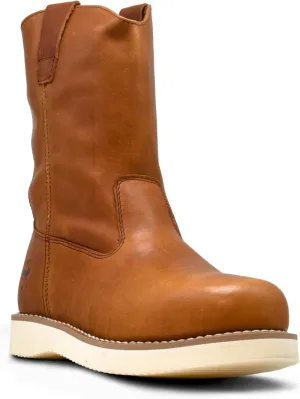Golden Fox 12" Safety Wellington Comfortable Construction Work Boots, Brun XN
