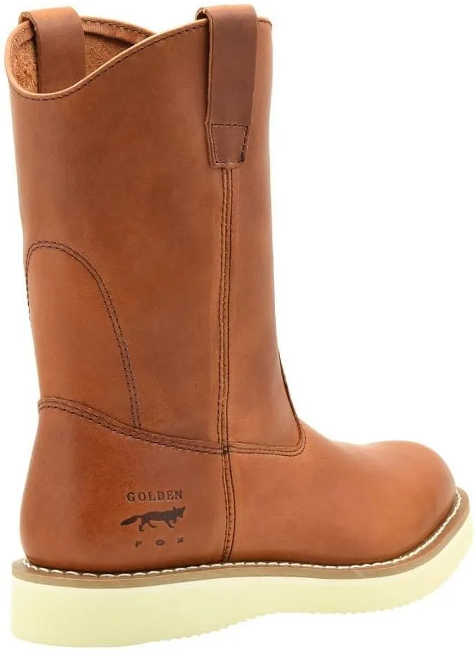 Golden Fox 12" Safety Wellington Comfortable Construction Work Boots, Brun XN