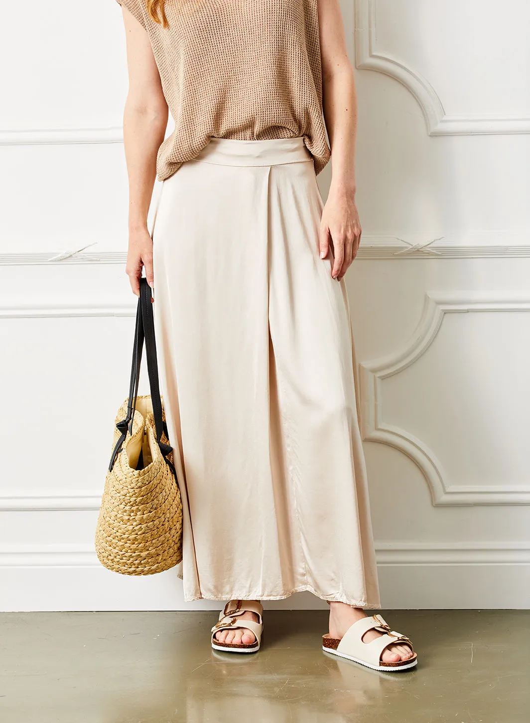 Grenada Satin Floaty Maxi Skirt