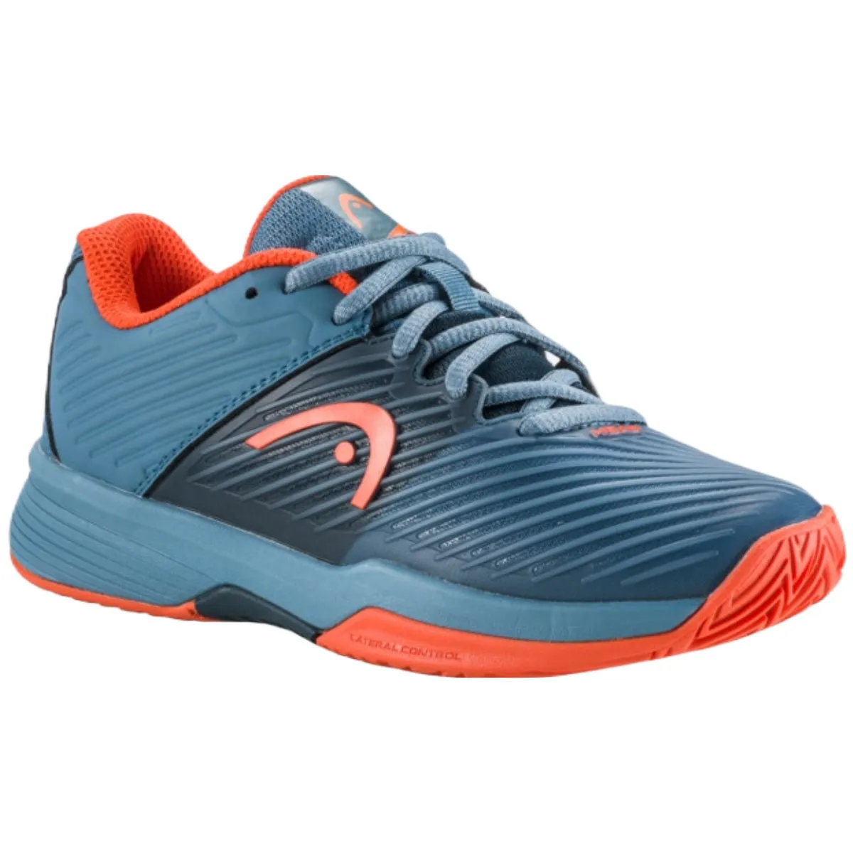 Head Junior Revolt Pro 4.0 Tennis Shoes - Bluestone/Orange